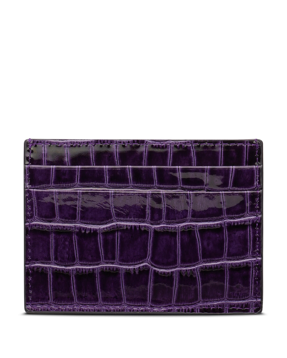 Mor Croco Rugan Deri Kartlık