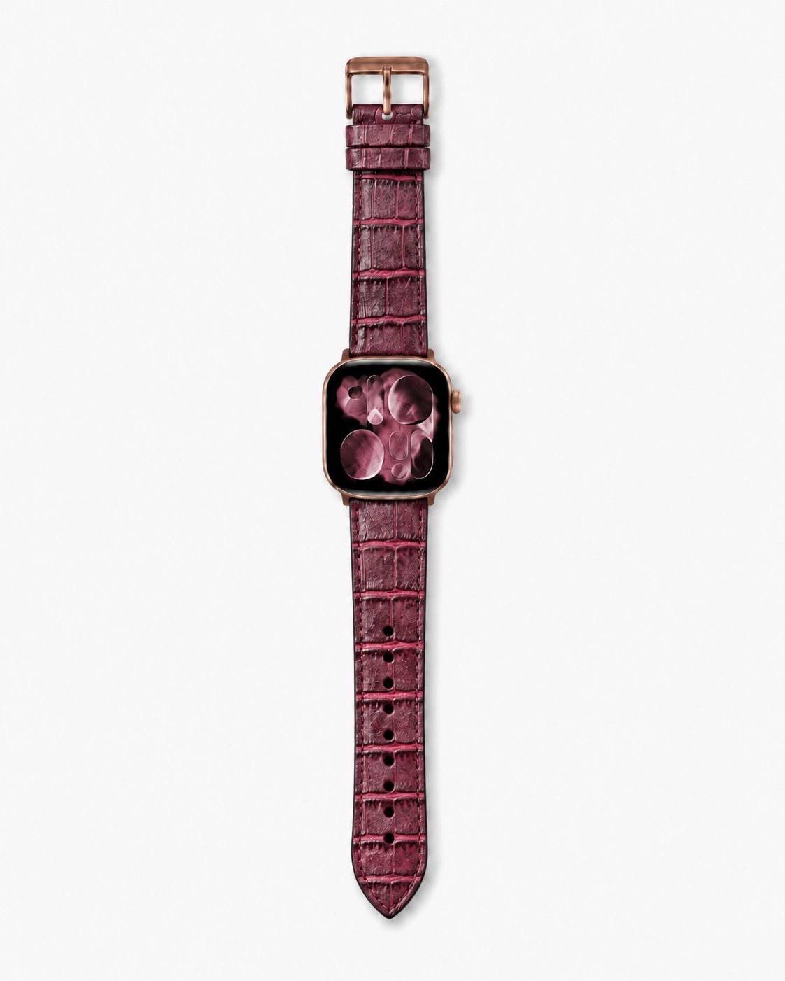 Apple Watch Deri Kordon | Mürdüm Mat Croco