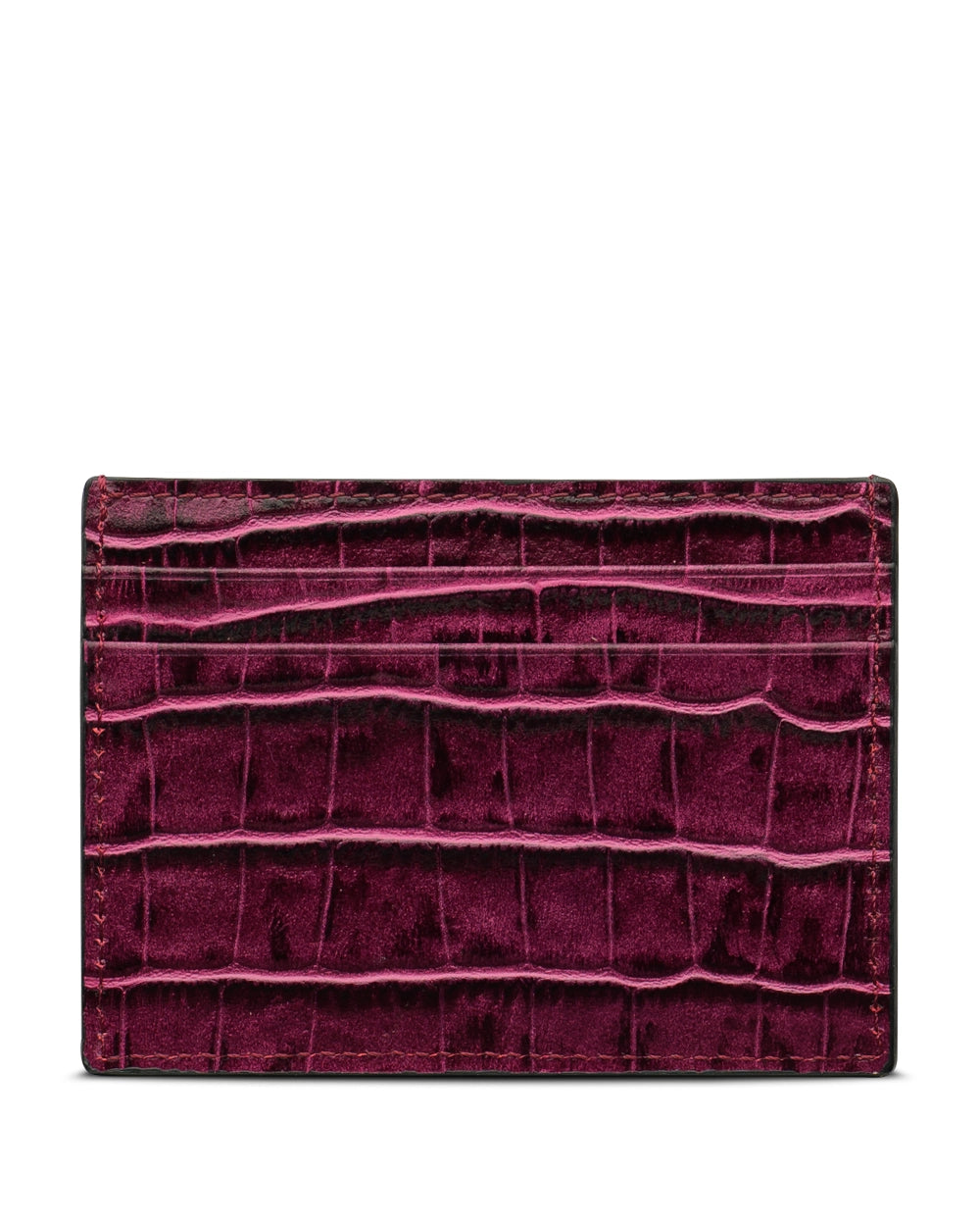 Mürdüm Croco Deri Kartlık