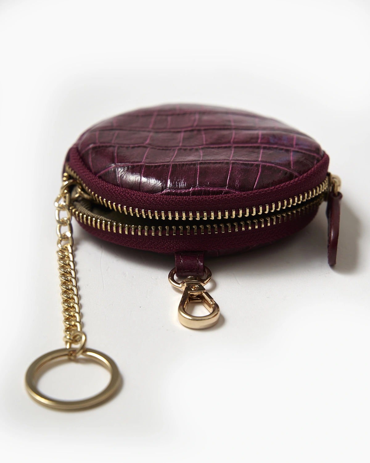 Mürdüm Croco Mini Cüzdan