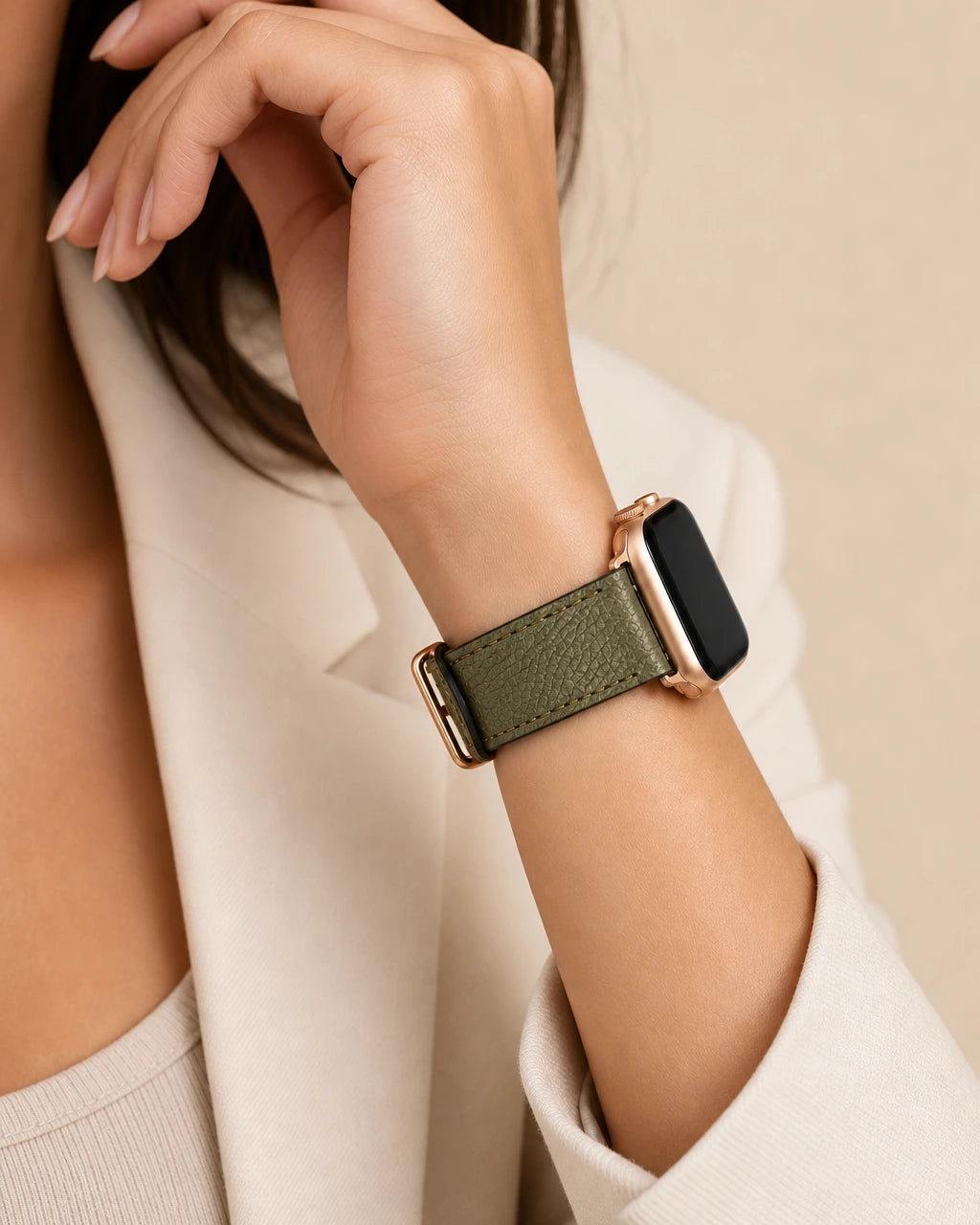 Apple Watch Deri Kordon | Olive Togo