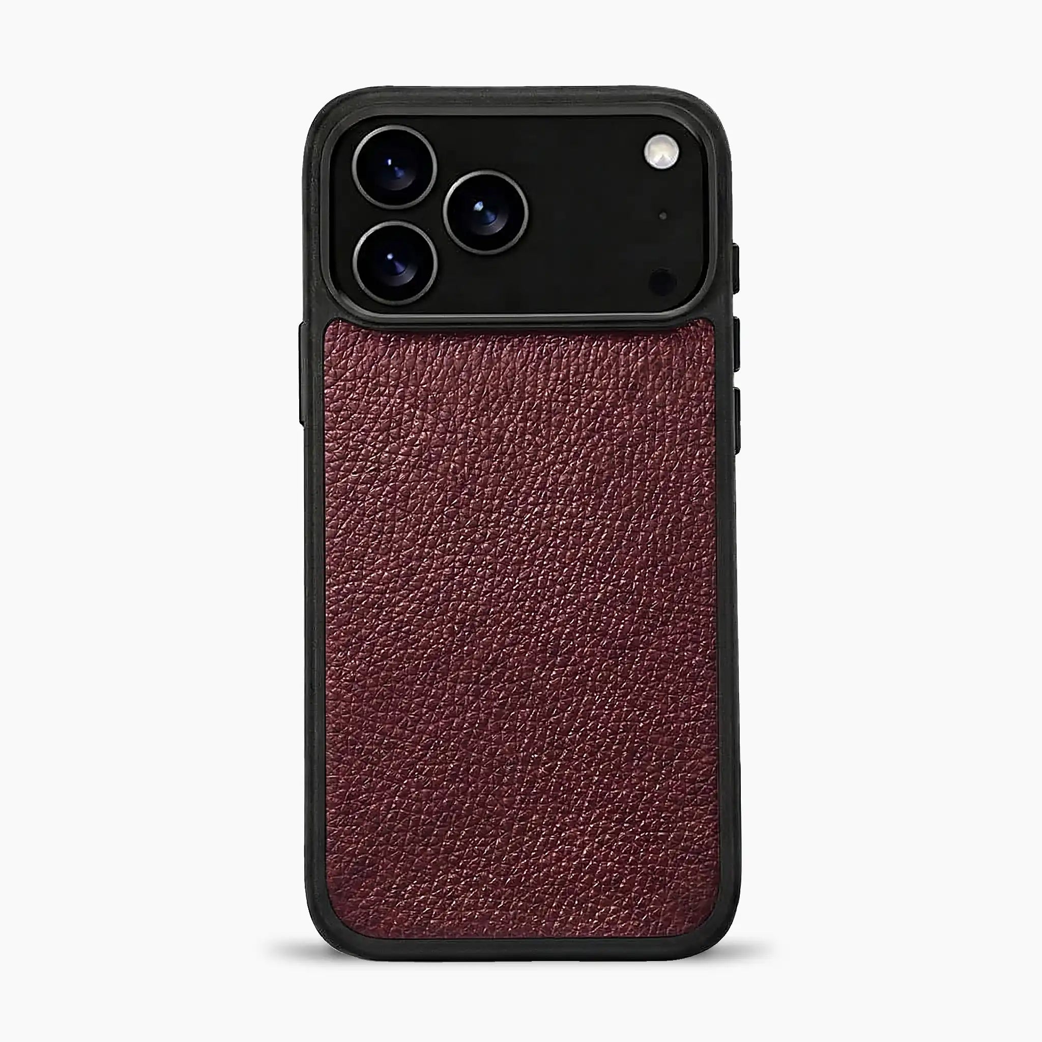 Deri iPhone Kılıfı | Parlak Bordo Togo