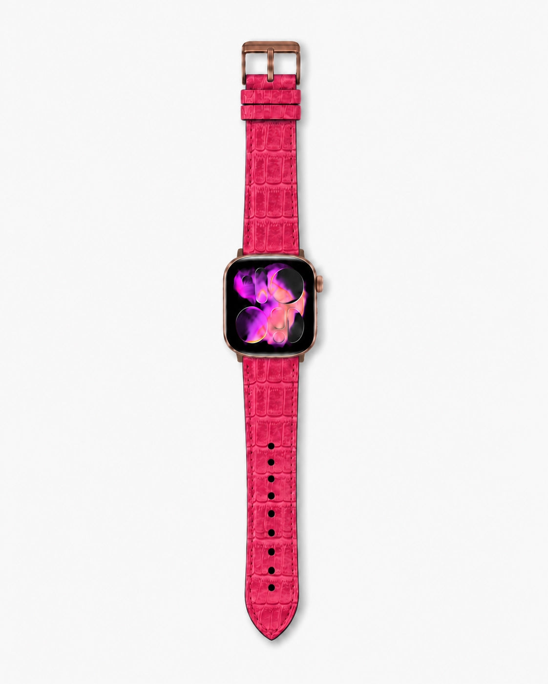 Apple Watch Deri Kordon | Pembe Mat Croco