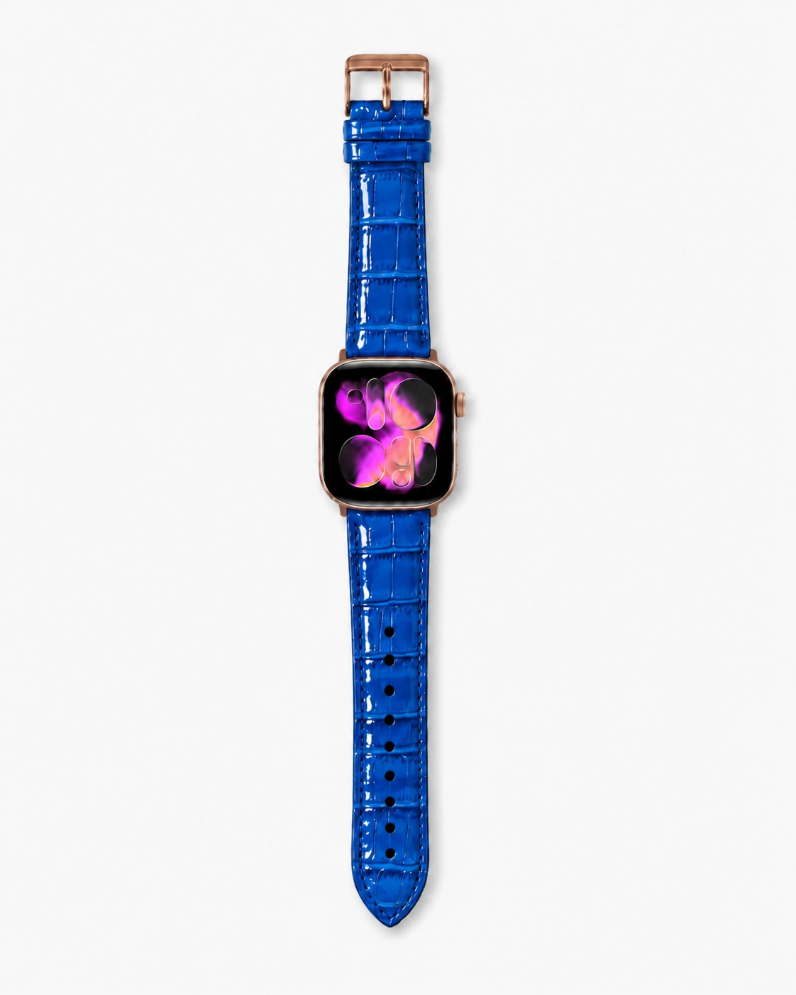 Apple Watch Deri Kordon | Saks Mavi Mat Croco