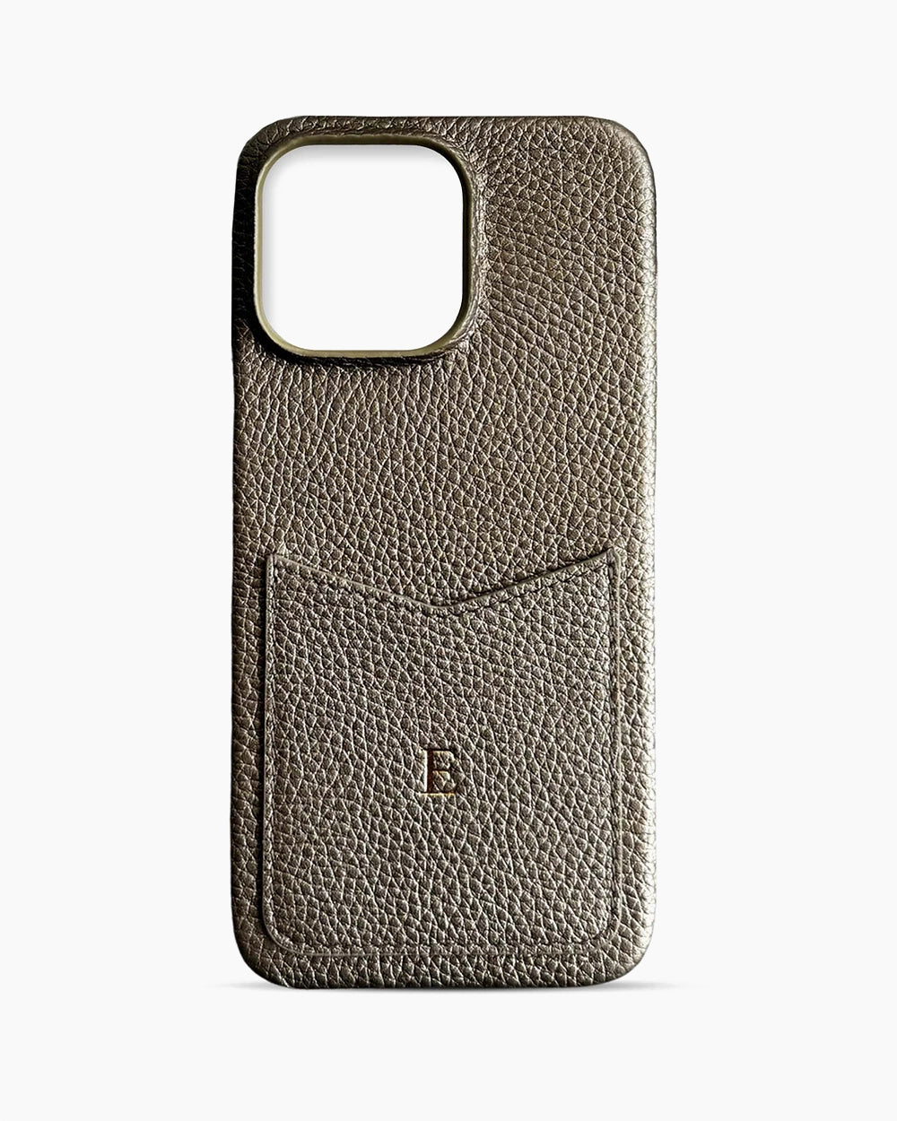 Deri iPhone Kılıfı | Cepli Model | Parlak Vizon Togo