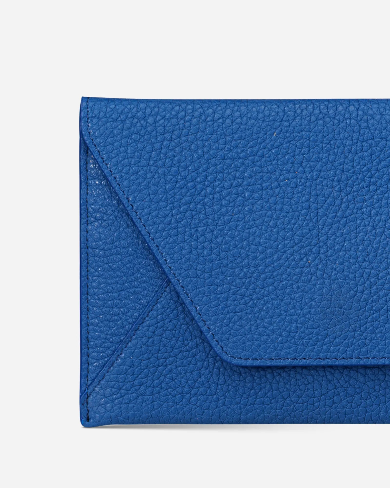 Deri Zarf Cüzdan Mavi Flotur