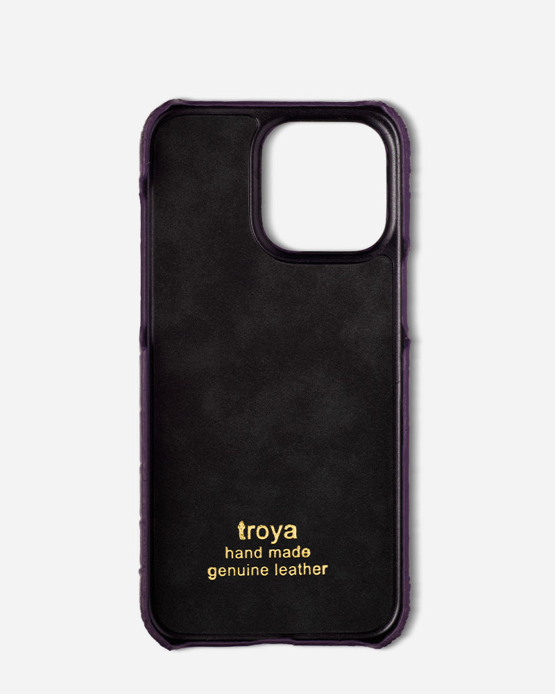 Mor Rugan Croco Deri iPhone Kılıfı