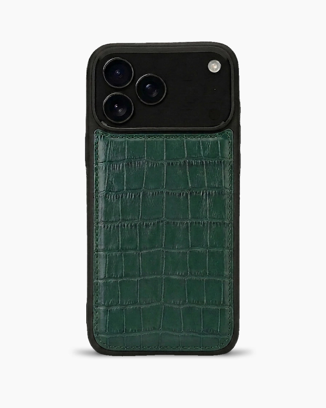 Premium iPhone Kılıfı | Zümrüt Yeşili Croco