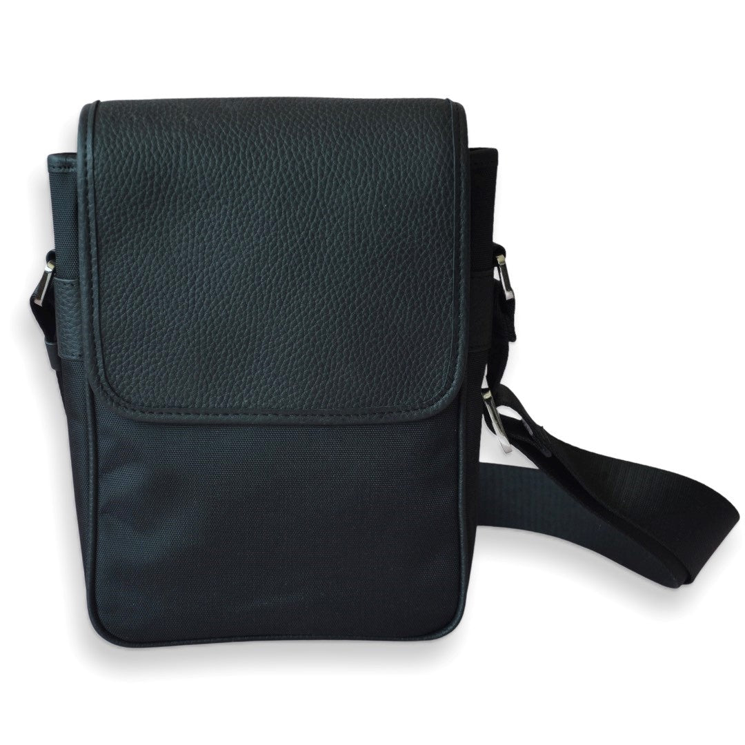 Deri Askılı Erkek Çantası-Siyah