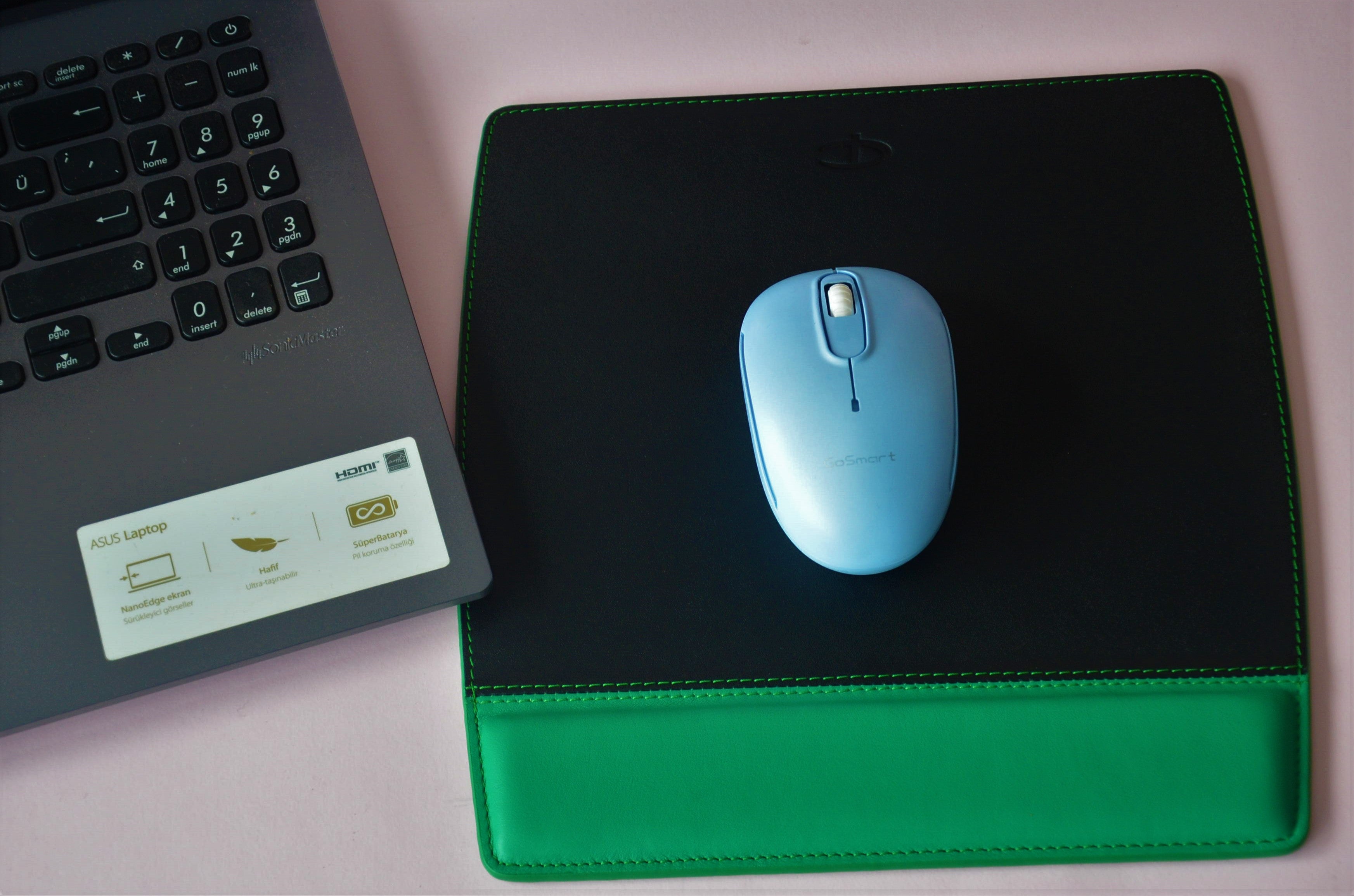 Deri Mouse Pad- yeşil