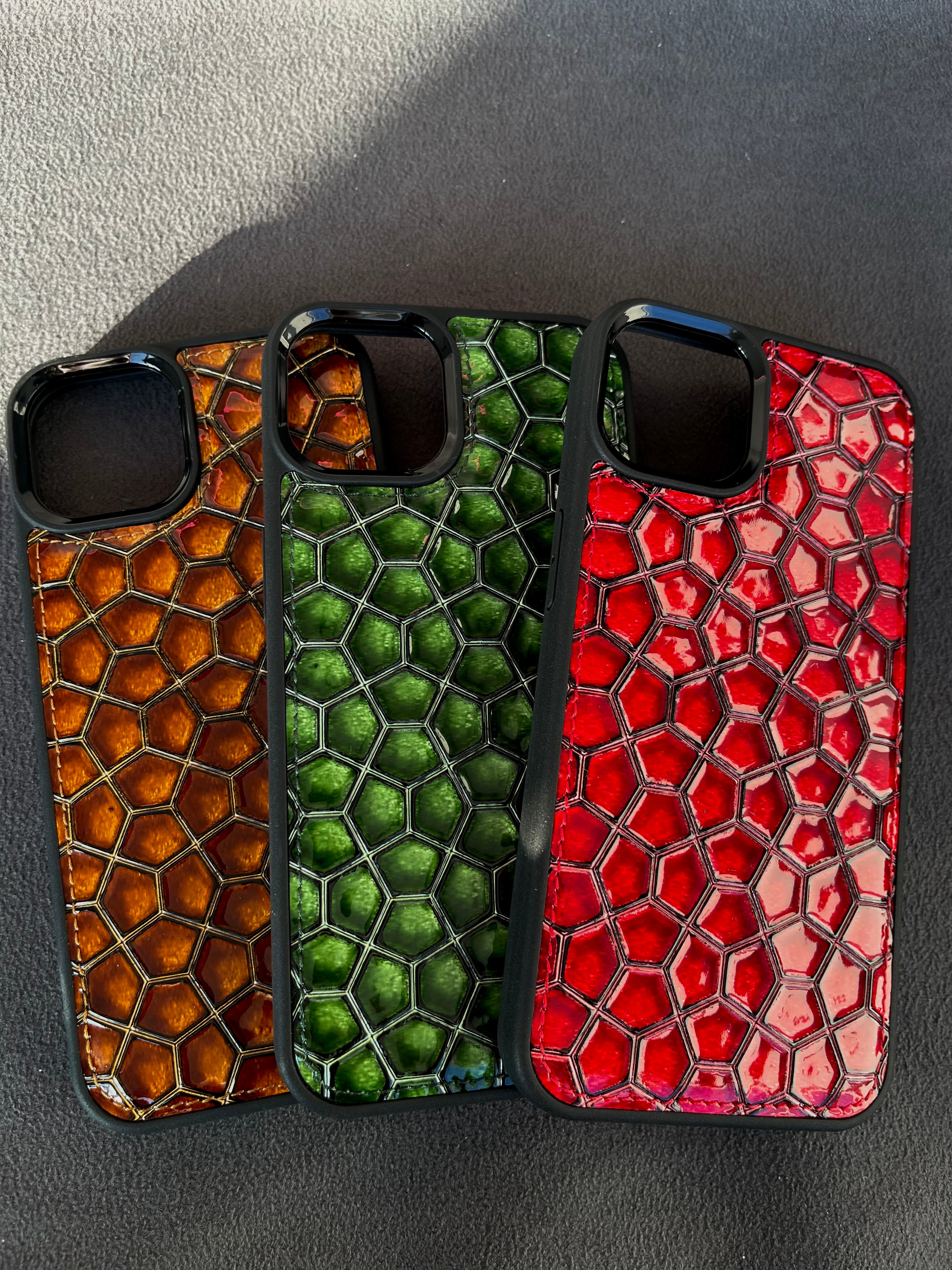 kristal serisi deri telefon kılıfı