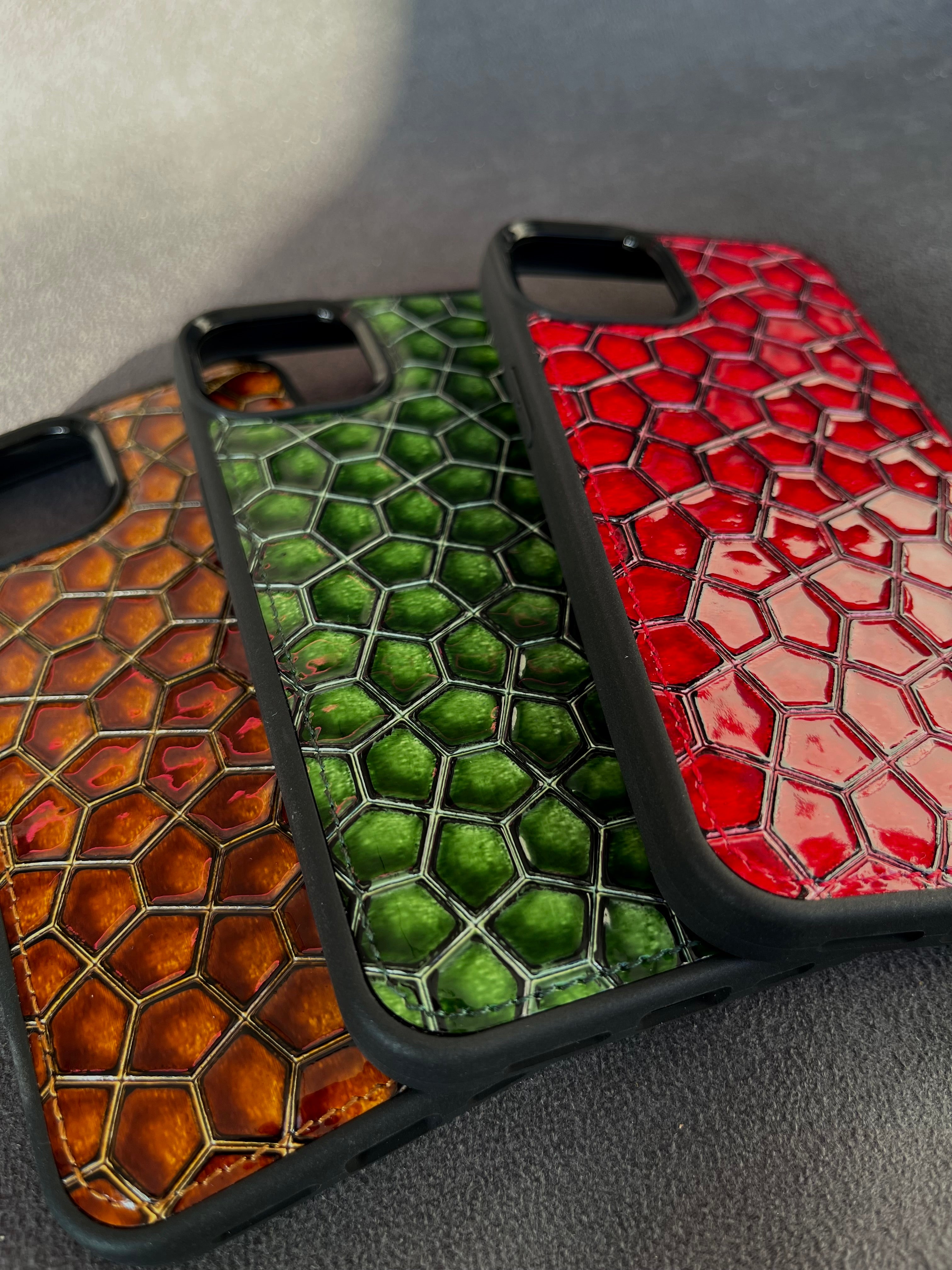 kristal serisi deri telefon kılıfı