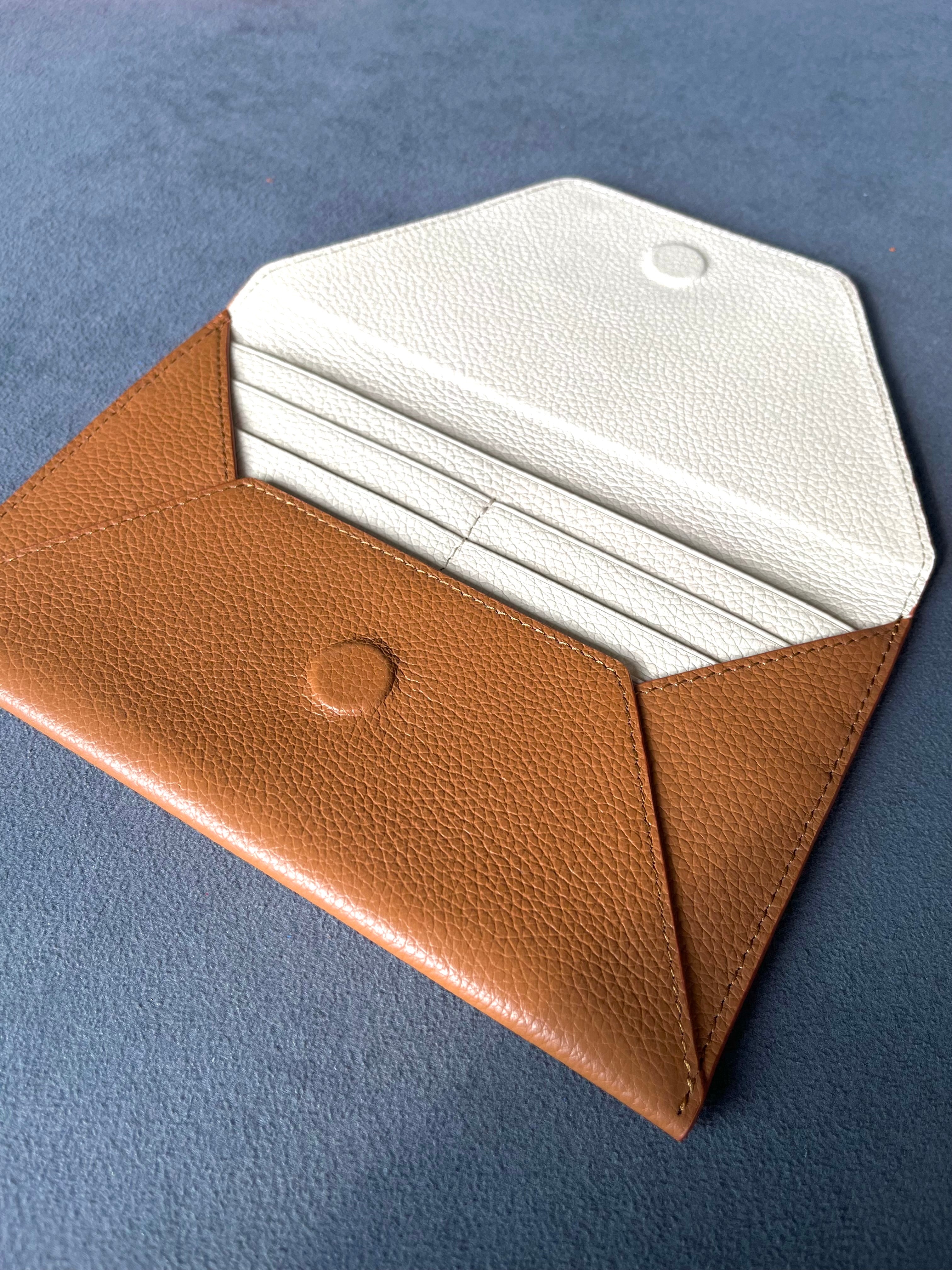 Deri Zarf Cüzdan Flotur Taba