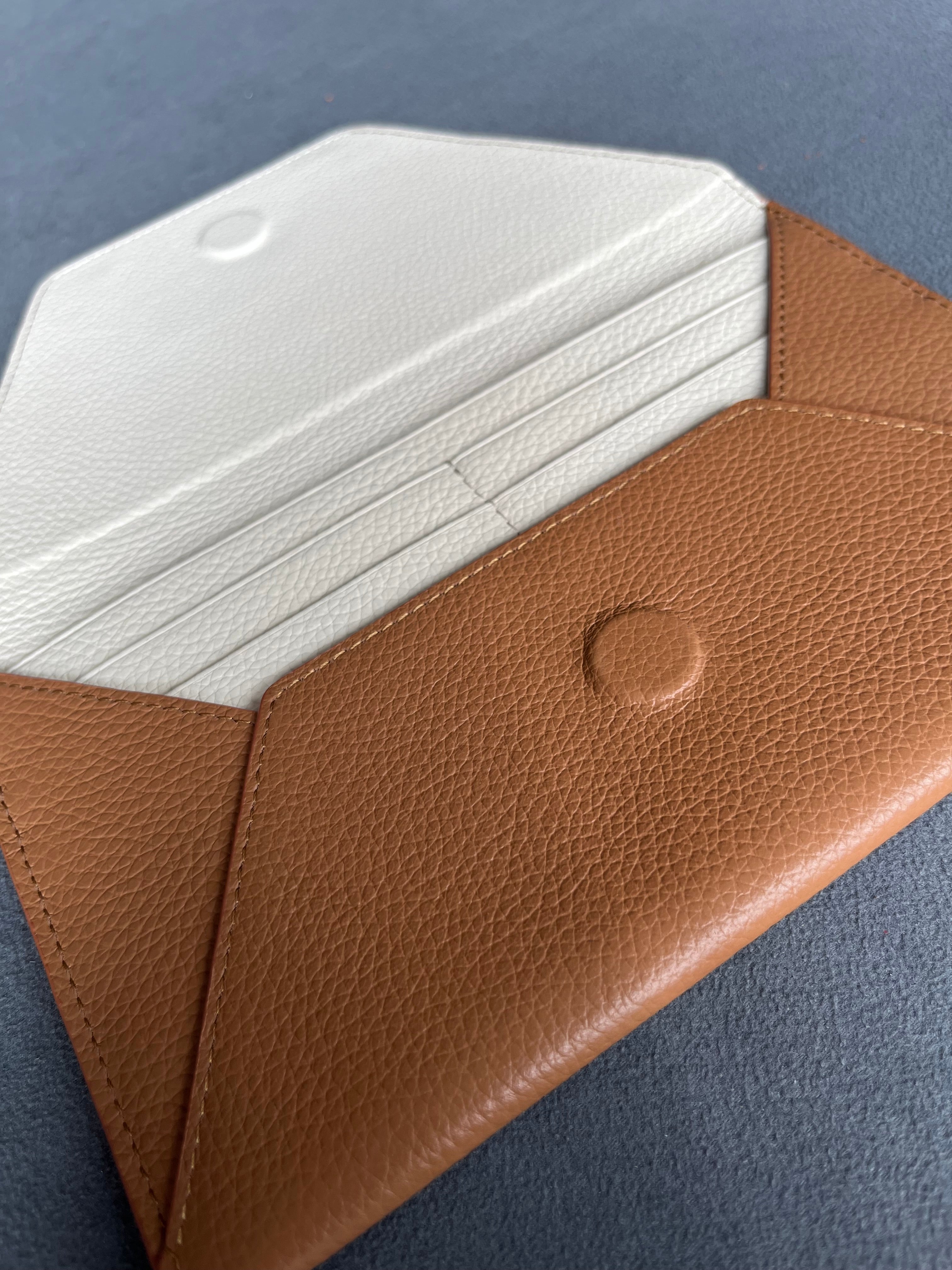 Deri Zarf Cüzdan Flotur Taba