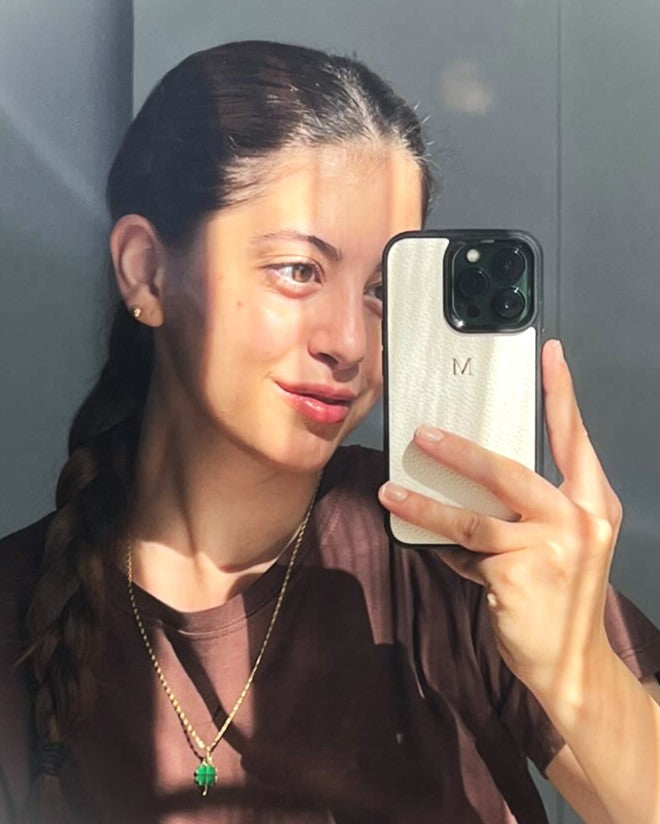 Deri iPhone Kılıfı | Beyaz Togo