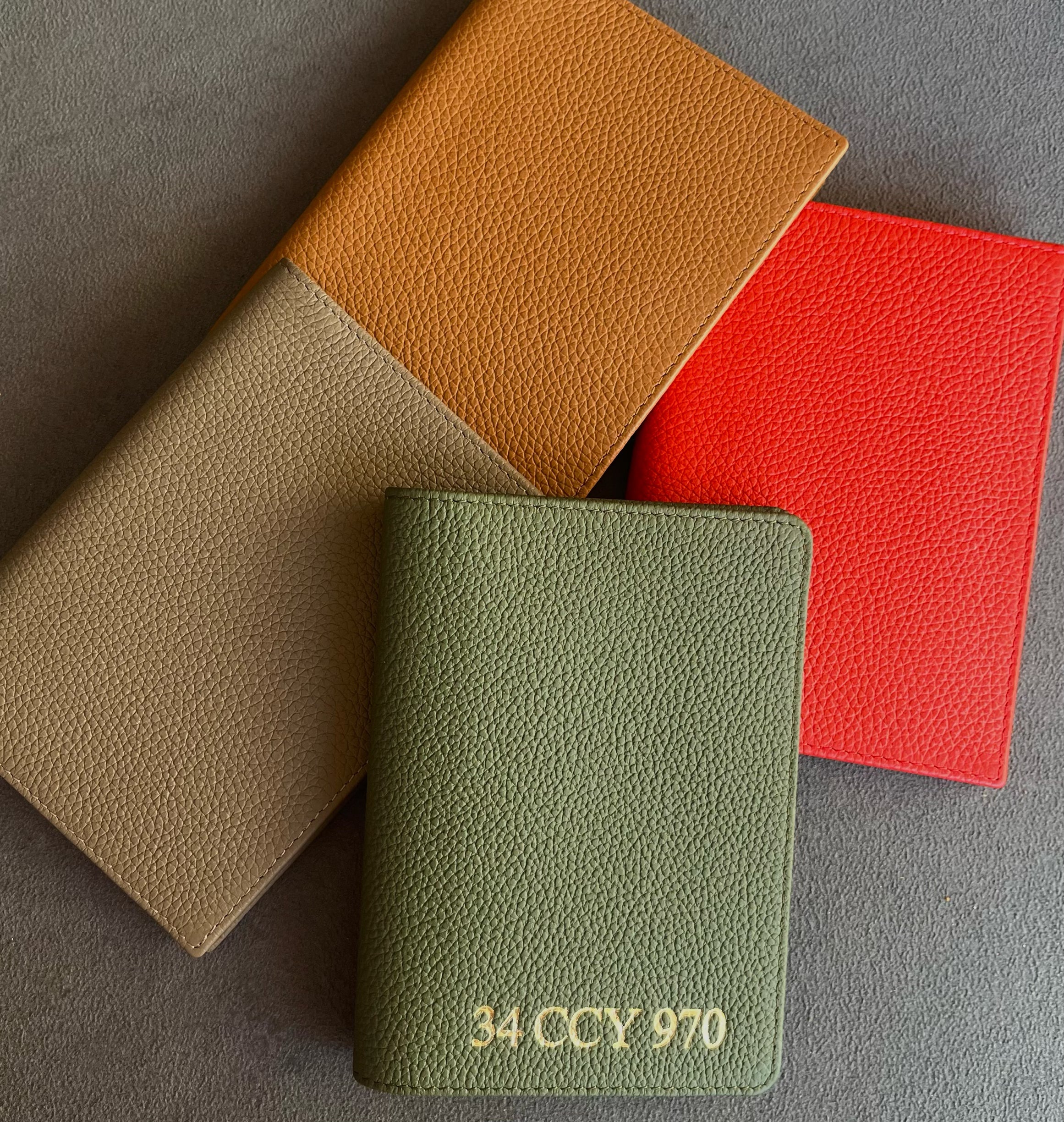 Deri Ruhsat Kılıfı - Leopar Desenli