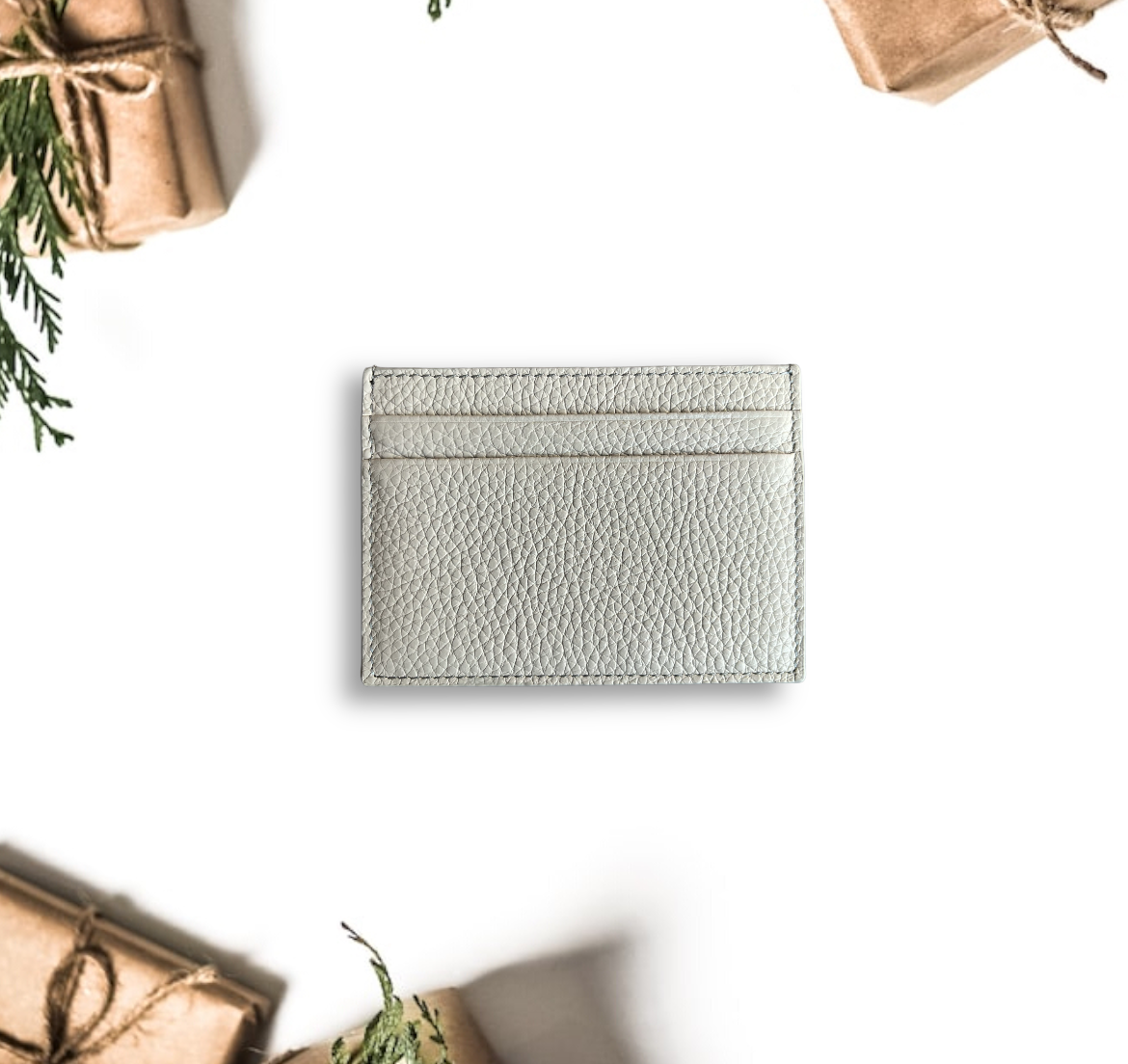 Deri Kredi Kartlık -Gri