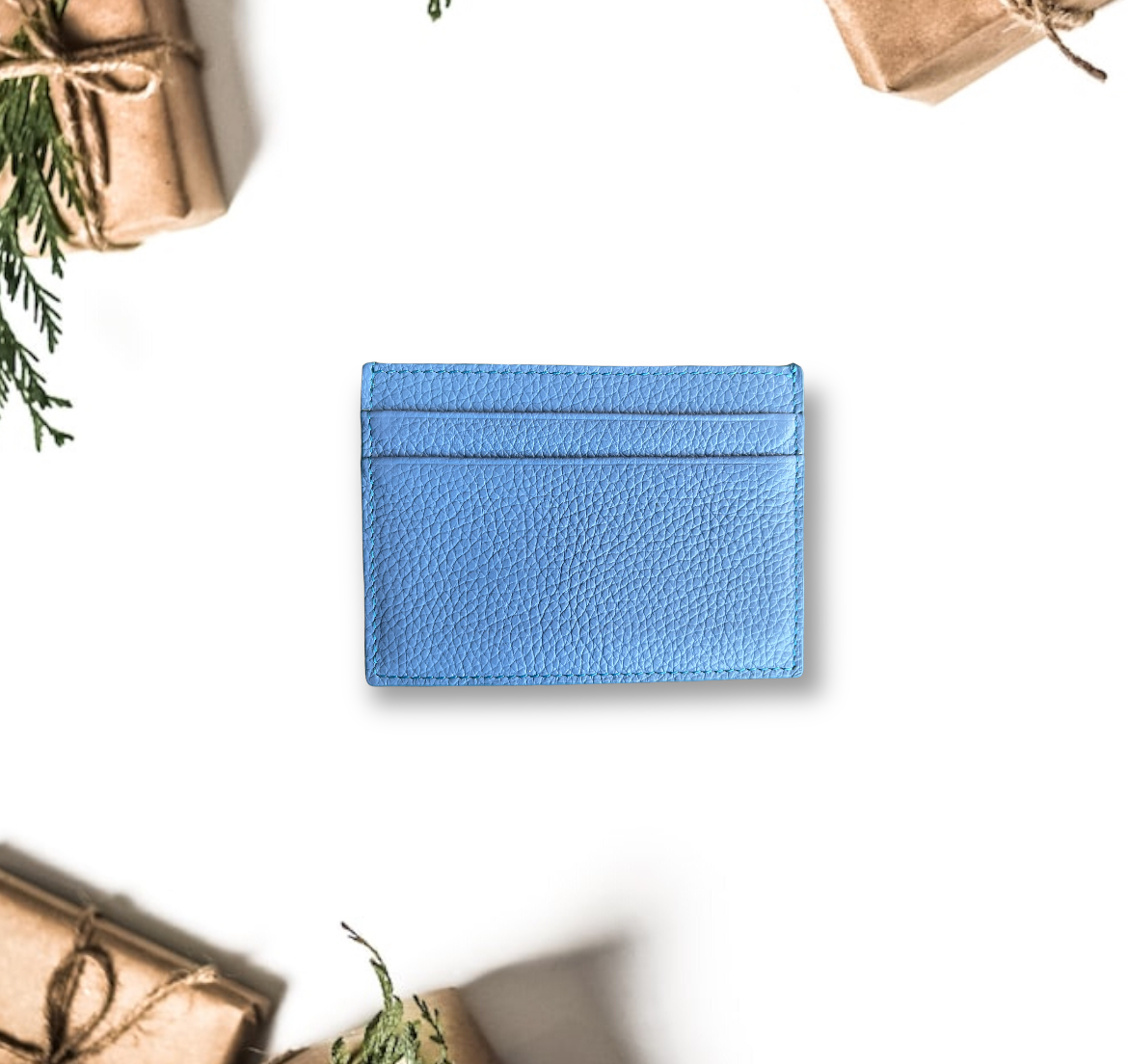 Deri Kredi Kartlık -Bebe Mavi