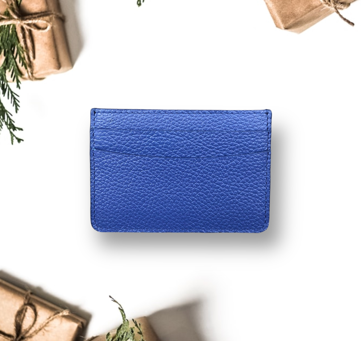 Deri Kredi Kartlık -Mavi