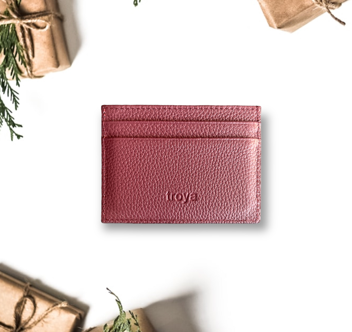 Deri Kredi Kartlık - Bordo