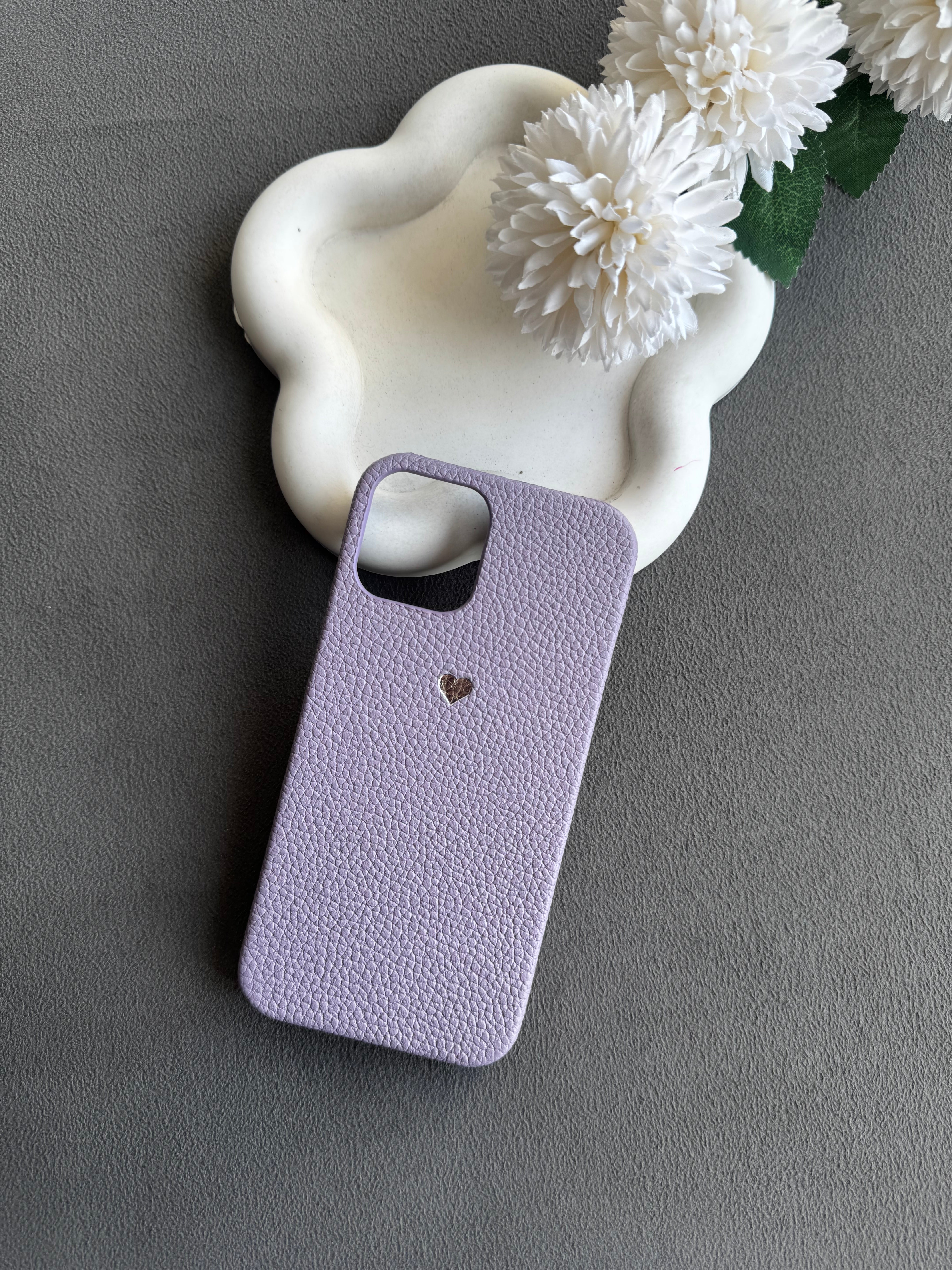 Togo Deri iPhone Kılıfı - Lila 🌸