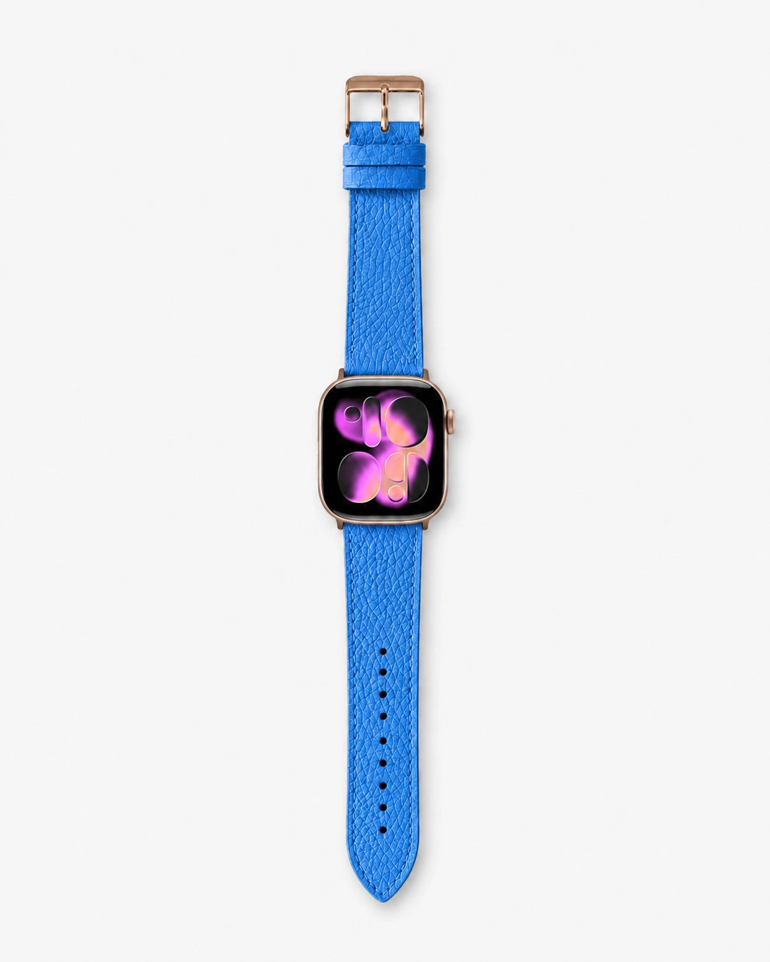 Saks Mavi Togo dokulu Apple Watch deri kordon