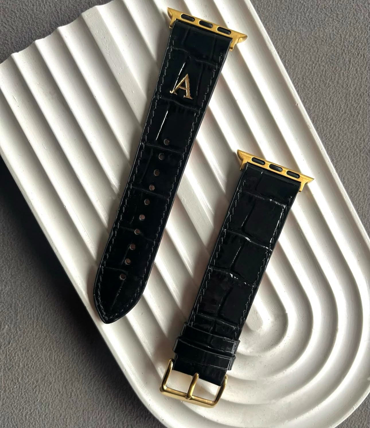 Apple Watch Siyah rugan croco