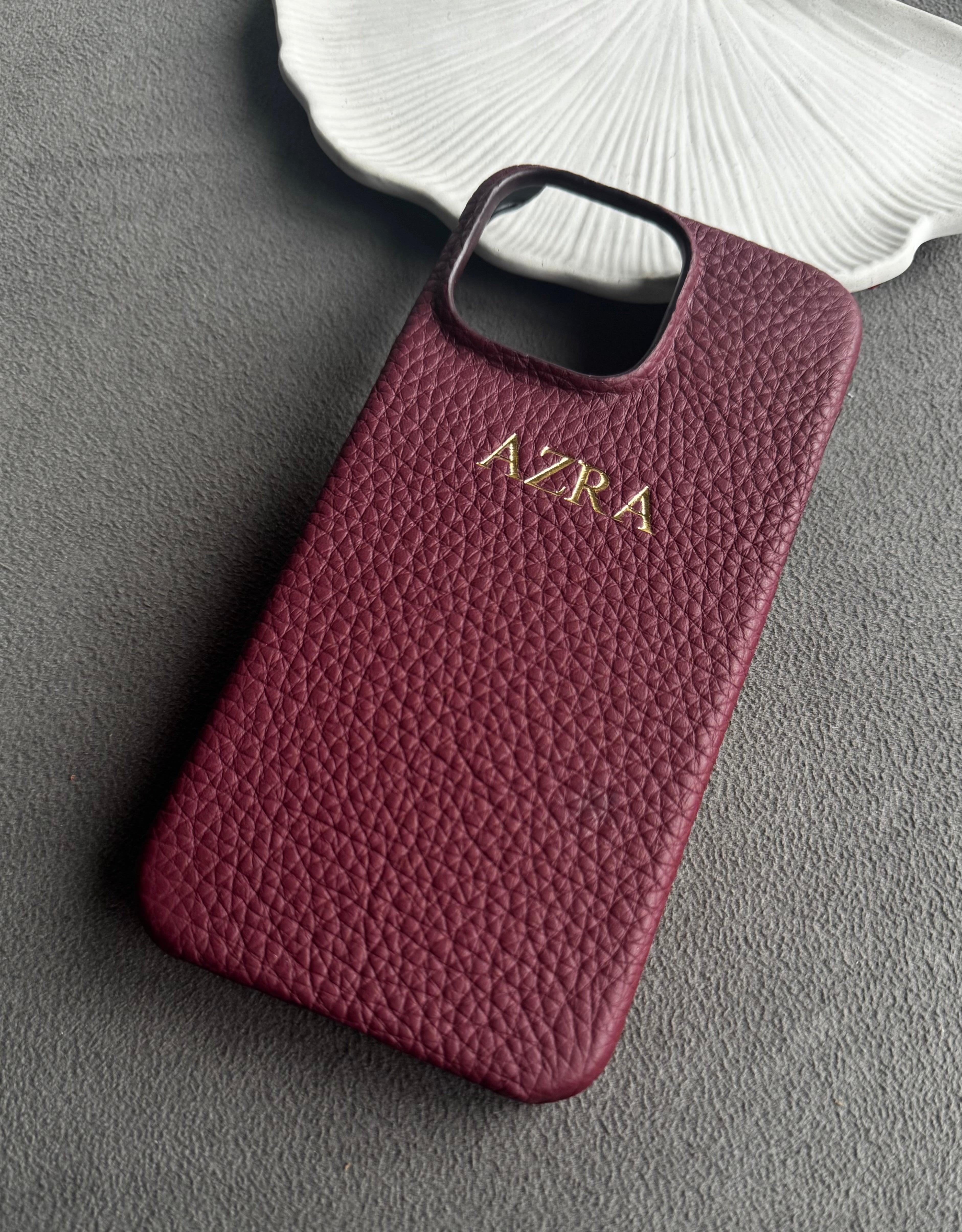 Togo Bordo Deri iPhone Kılıf