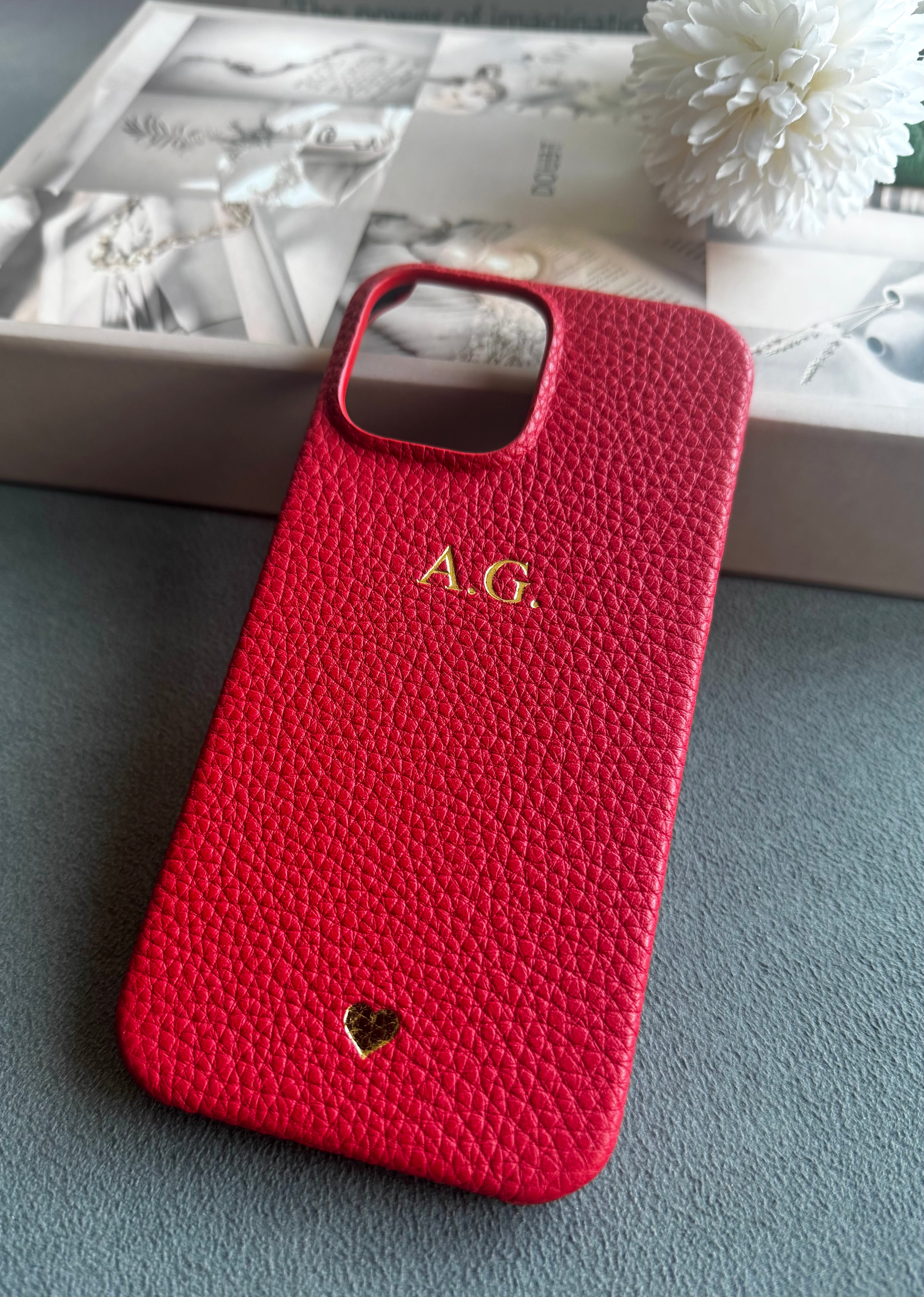 Togo Deri Telefon Kılıfı Kırmızı