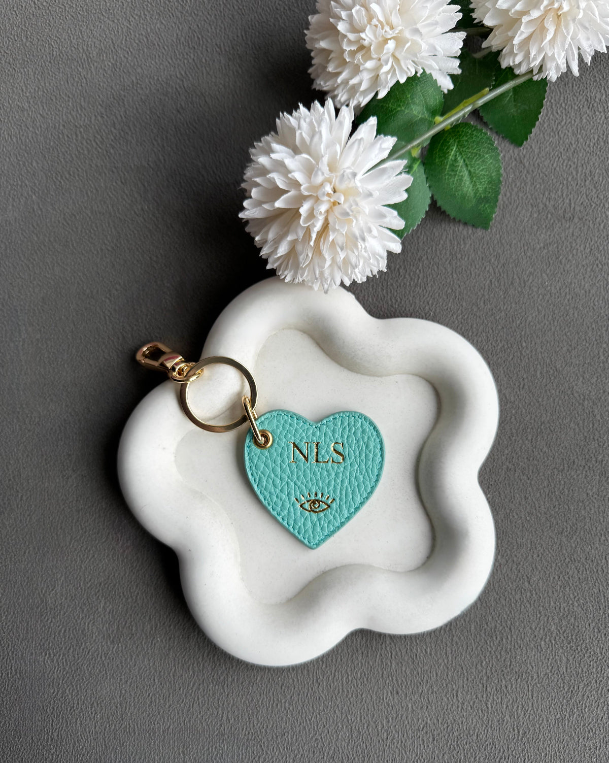 Kalp Anahtarlık - Turkuaz Togo