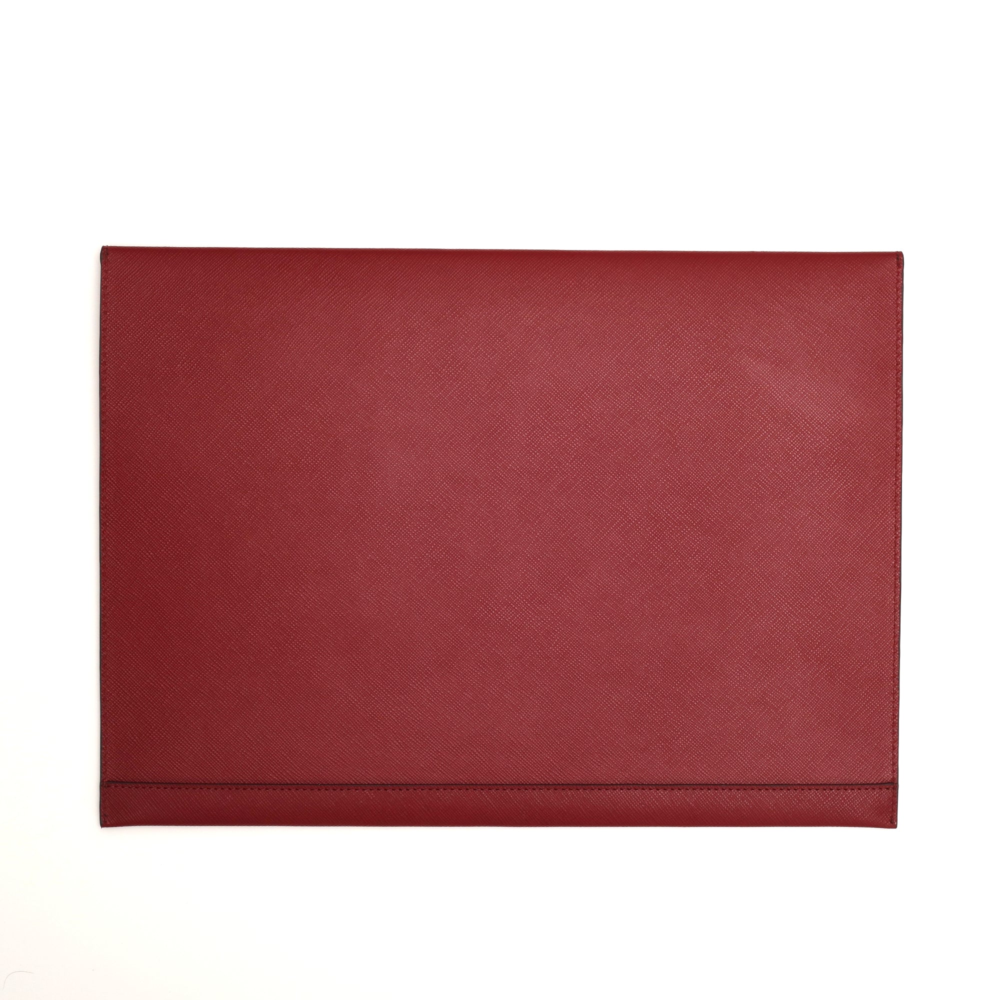 Saffiano Deri MacBook Kılıfı Bordo