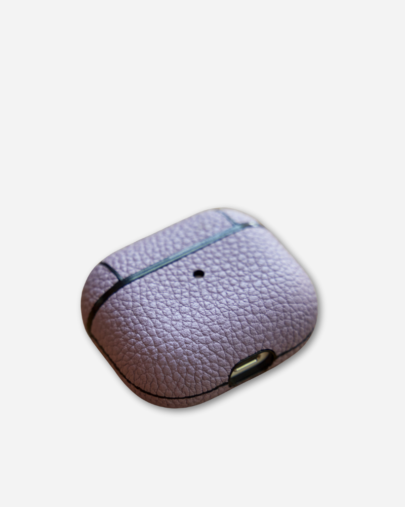 Deri Airpods Kılıfı - Lila Togo