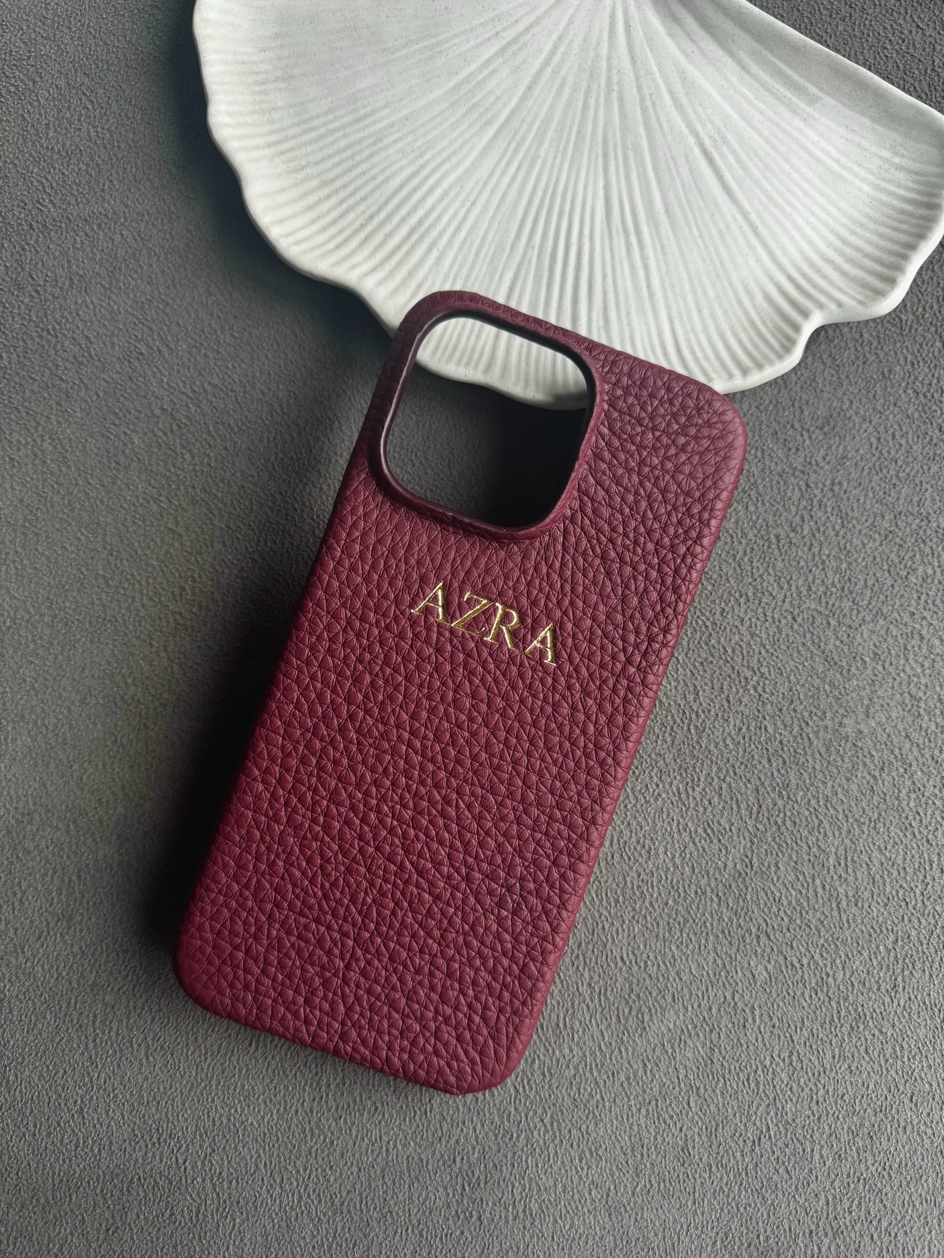 Togo Bordo Deri iPhone Kılıf