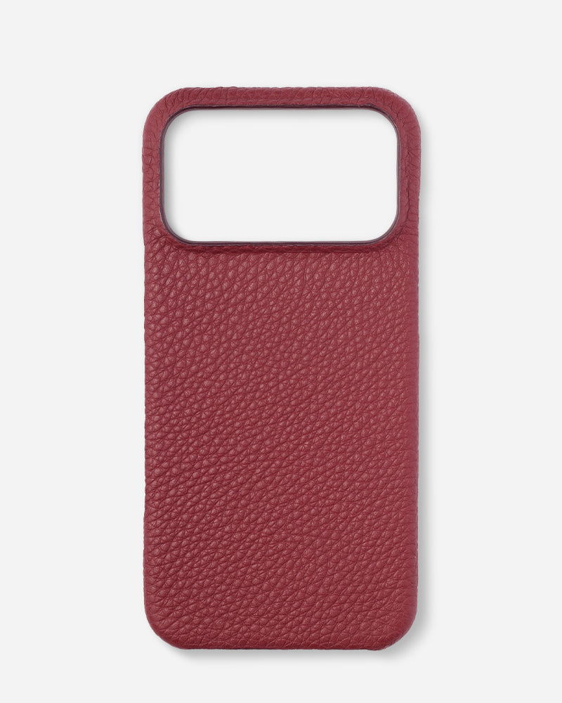 Deri iPhone Kılıfı - Mürdüm Togo