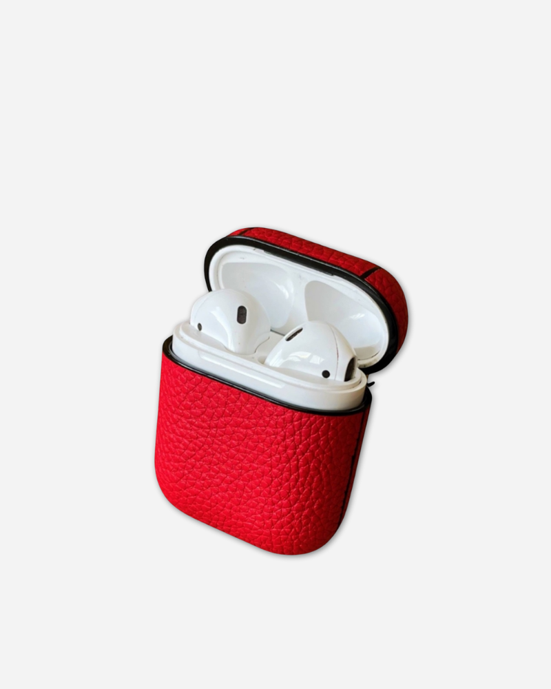 Deri AirPods Kılıfı - Kırmızı
