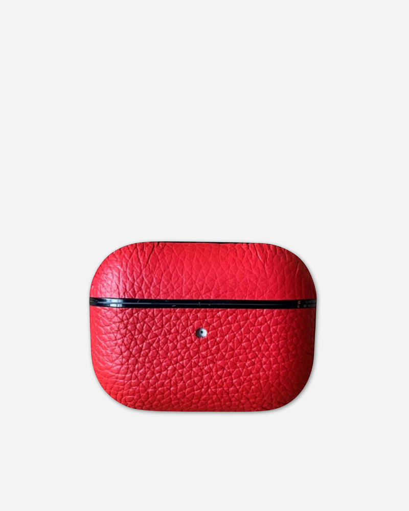 Deri Airpods Kılıfı - Togo Kırmızı