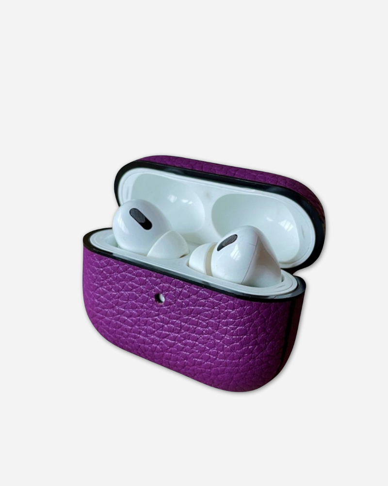 Deri Airpods Kılıfı - Togo Mor