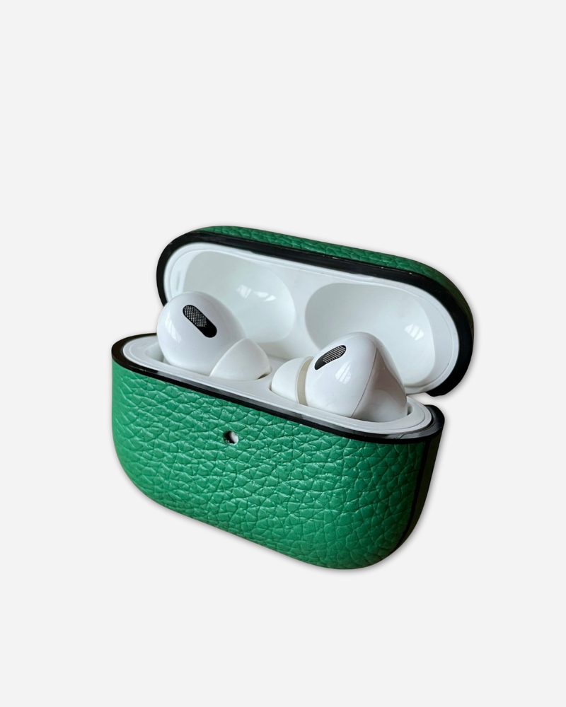 Deri Airpods Kılıfı - Togo Yeşil