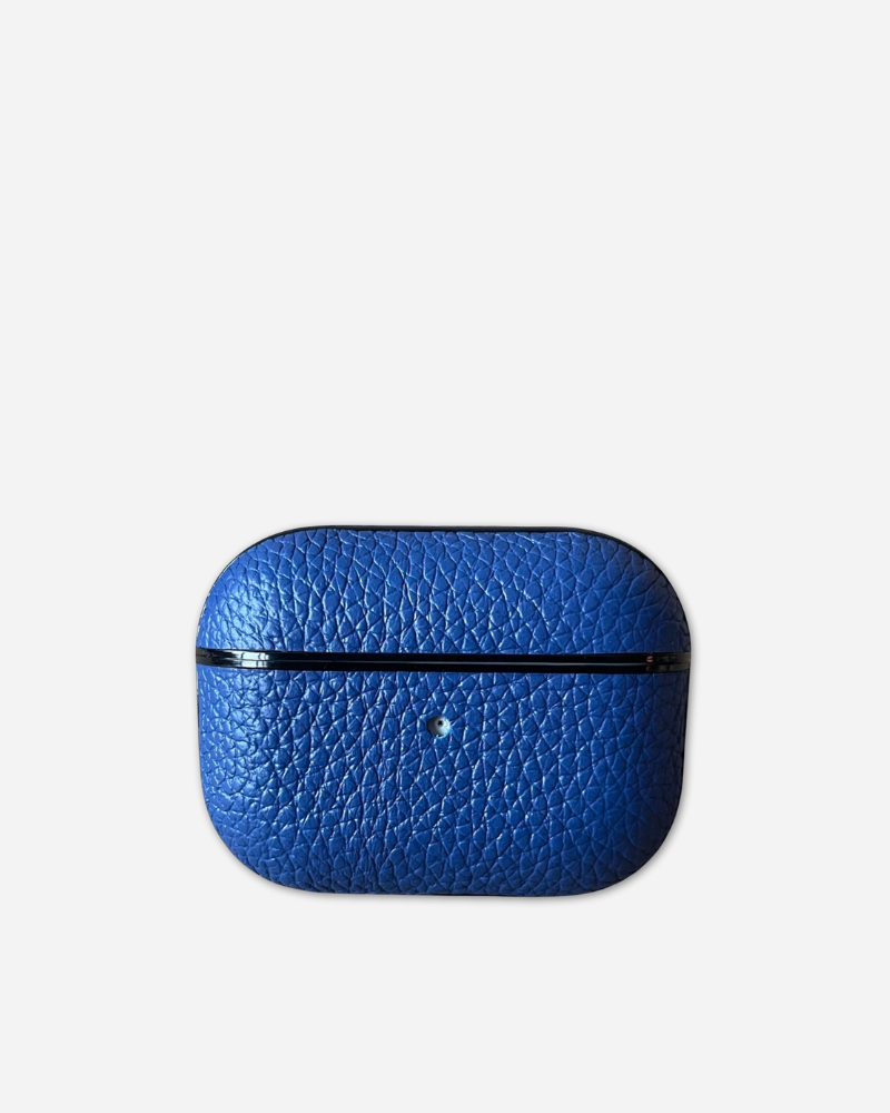 Deri airpods kılıfı - Togo mavi