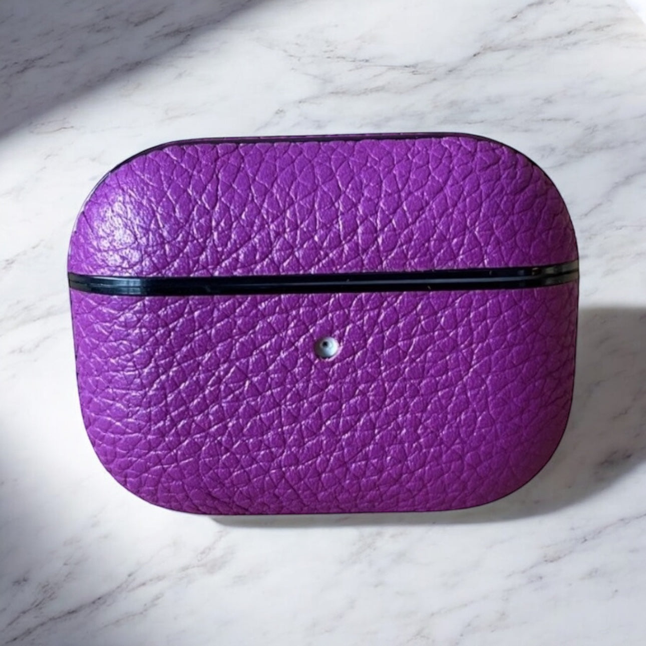 Deri Airpods Kılıfı - Togo Mor