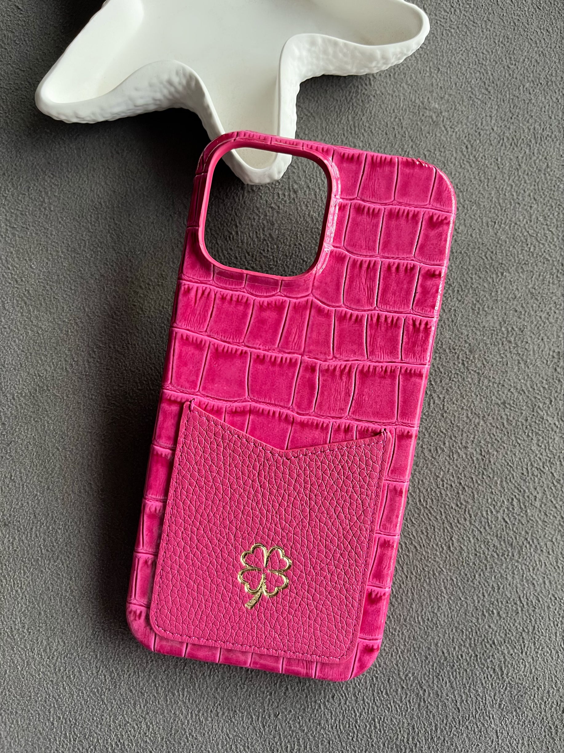 Croco serisi Cepli model Fuşya Croco