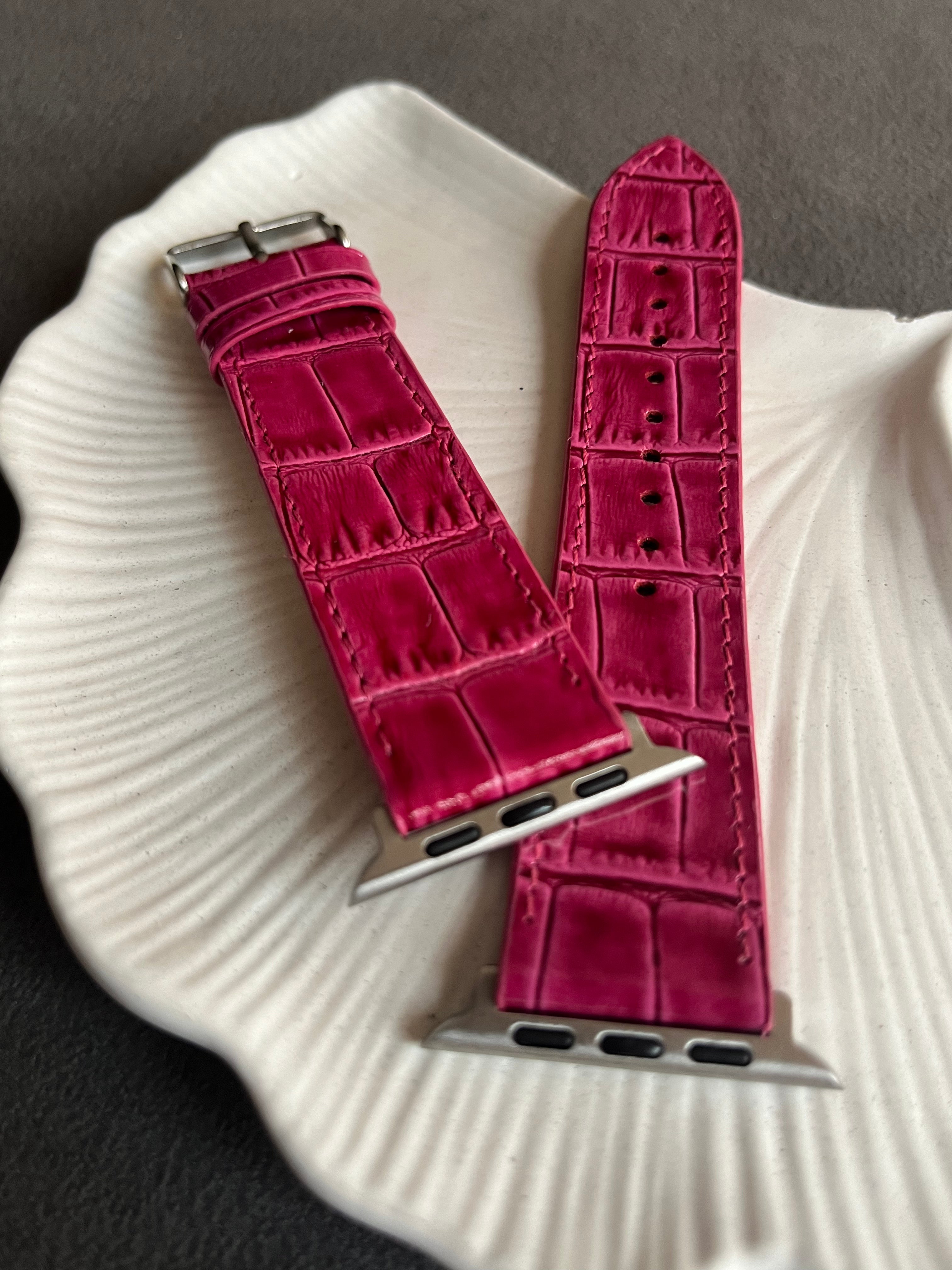 Apple Watch Fuşya Croco