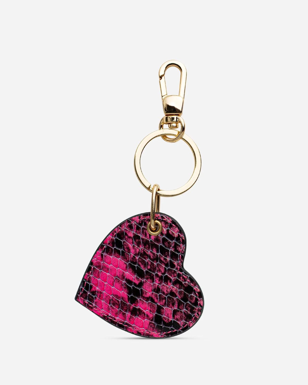Kalp anahtarlık-Piton 102 pembe