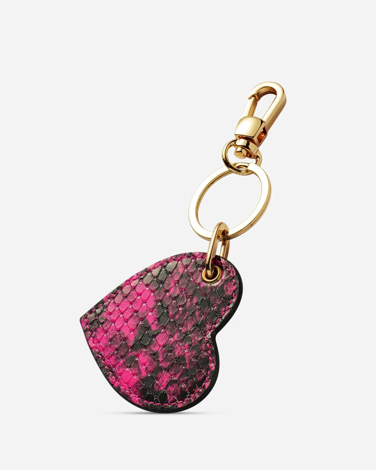 Kalp anahtarlık-Piton 102 pembe