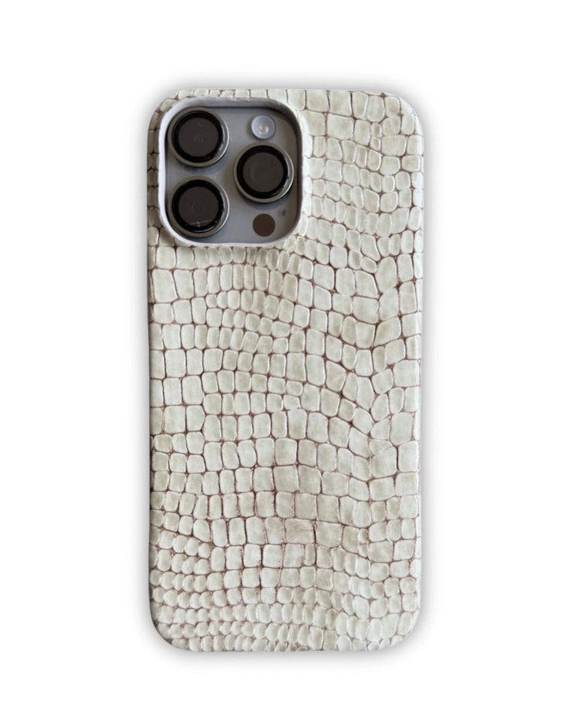 Natural Croco Deri iPhone Kılıfı