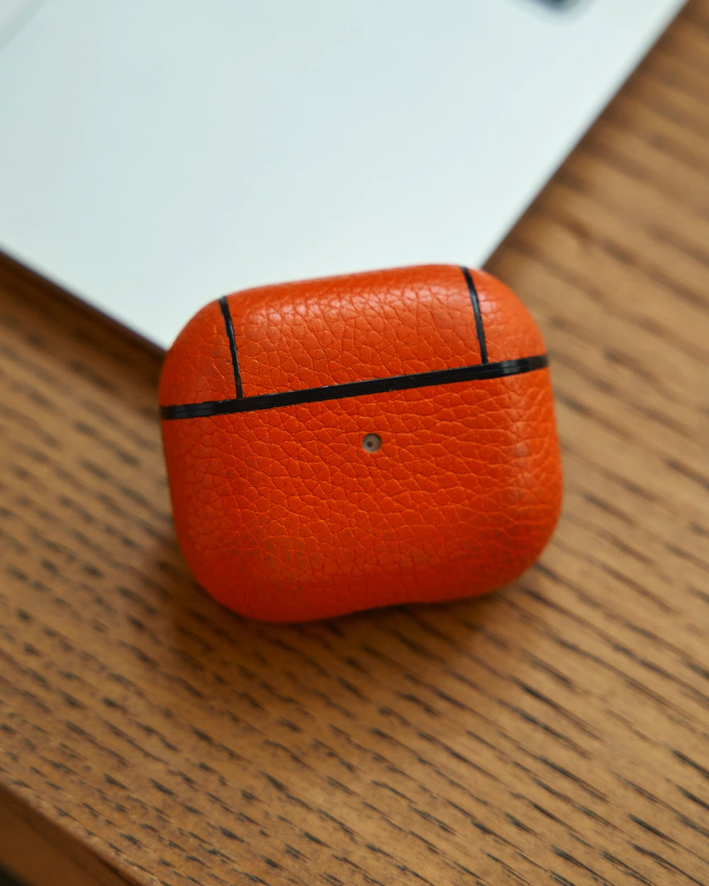 Deri AirPods Kılıfı - Turuncu Togo