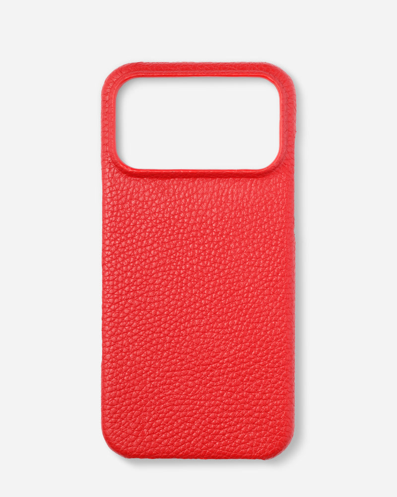 Deri iPhone Kılıfı - Kırmızı Togo