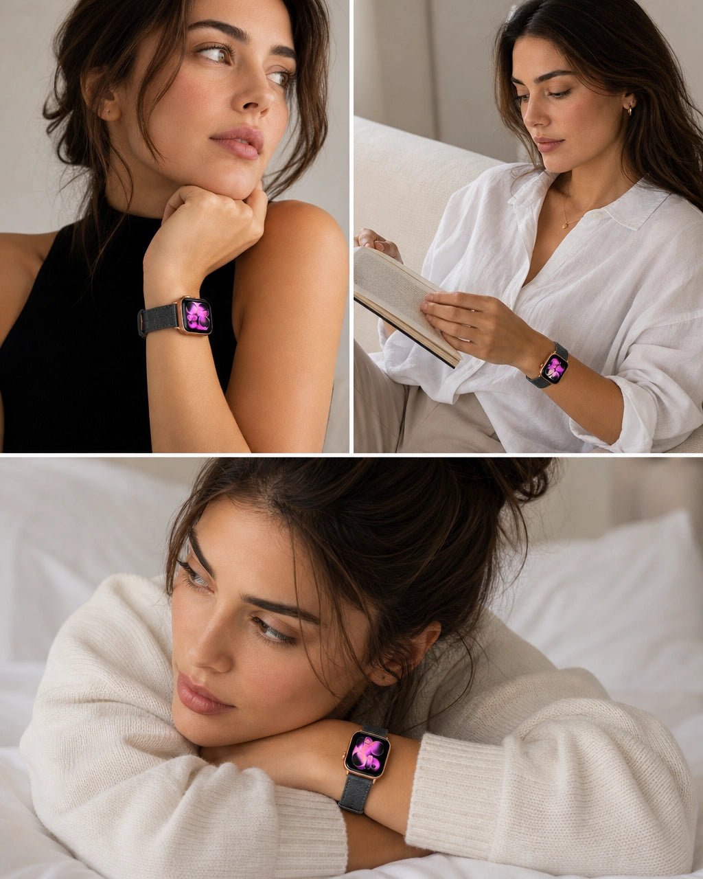 Apple Watch Deri Kordon | Antrasit Togo