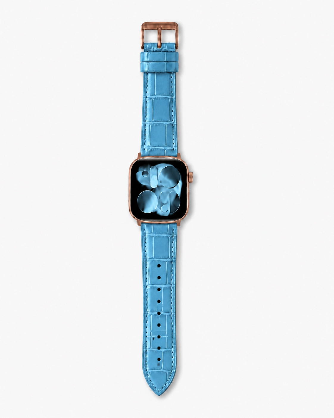Apple Watch Deri Kordon | Bebek Mavi Mat Croco