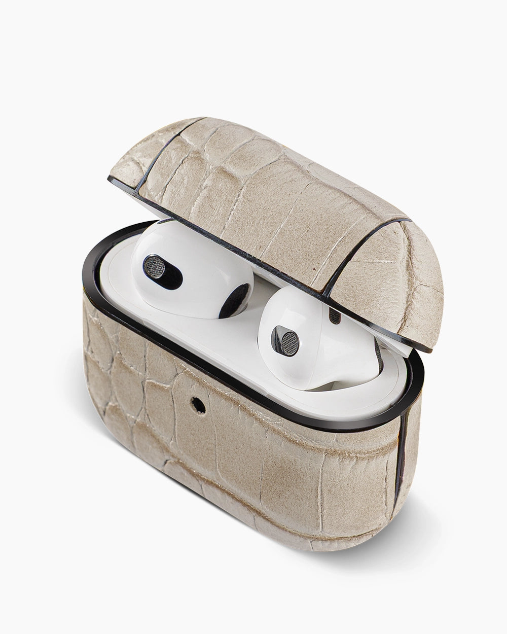 Deri AirPods Kılıfı | Bej Croco